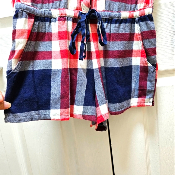 Aerie Women's Long Sleeves Plaid Flannel Romper Intimate Wear Pajama Size XS NWT - Picture 3 of 5